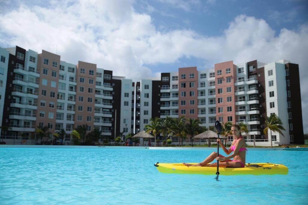 Departamento Con Laguna Artificial Cancun Ngoại thất bức ảnh