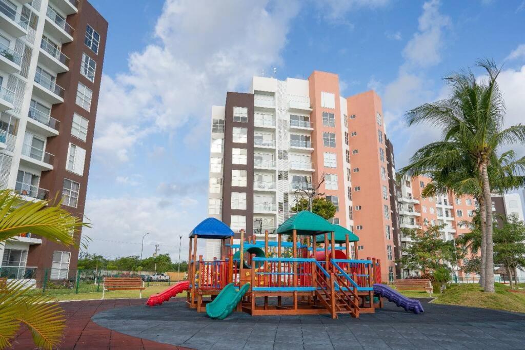 Departamento Con Laguna Artificial Cancun Ngoại thất bức ảnh