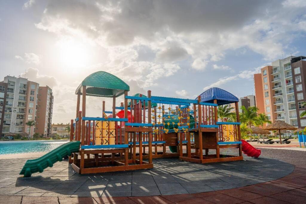 Departamento Con Laguna Artificial Cancun Ngoại thất bức ảnh