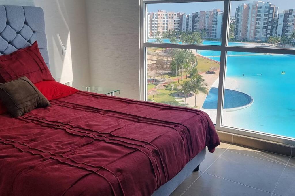 Departamento Con Laguna Artificial Cancun Ngoại thất bức ảnh