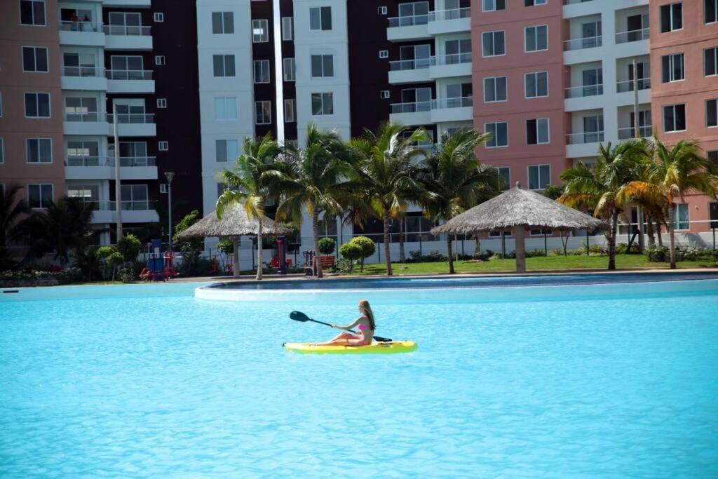 Departamento Con Laguna Artificial Cancun Ngoại thất bức ảnh
