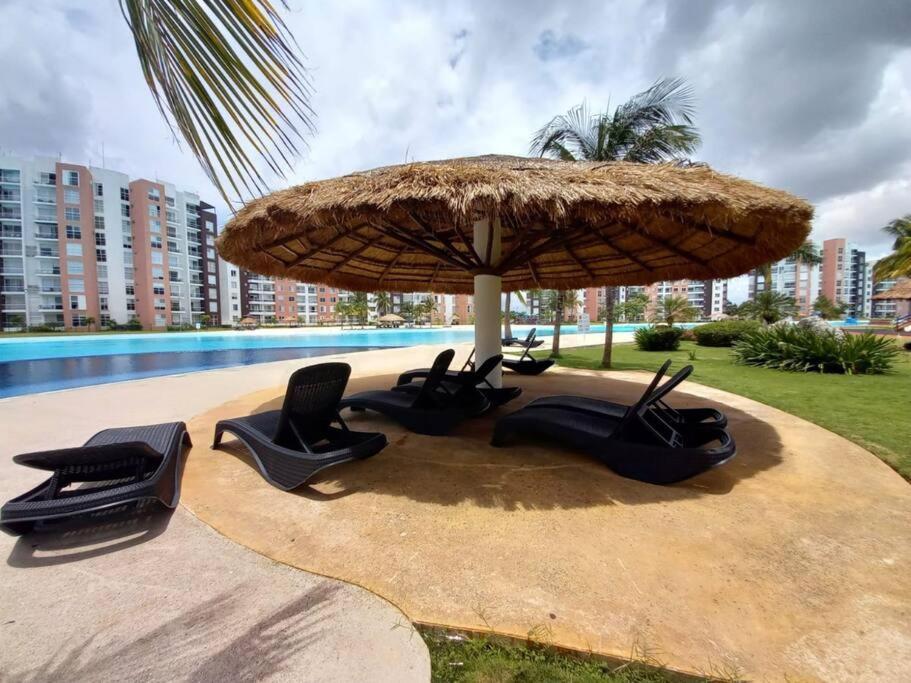 Departamento Con Laguna Artificial Cancun Ngoại thất bức ảnh