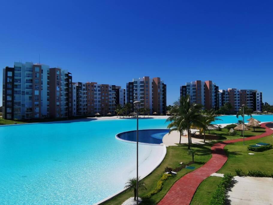 Departamento Con Laguna Artificial Cancun Ngoại thất bức ảnh